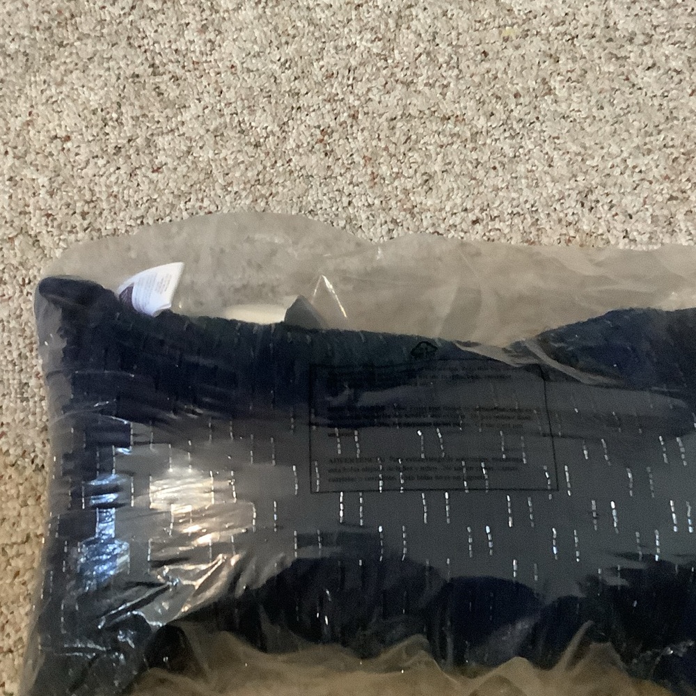 Croscill‎ Zoelle Navy boudoir Pillow, 19” x 11”, new
